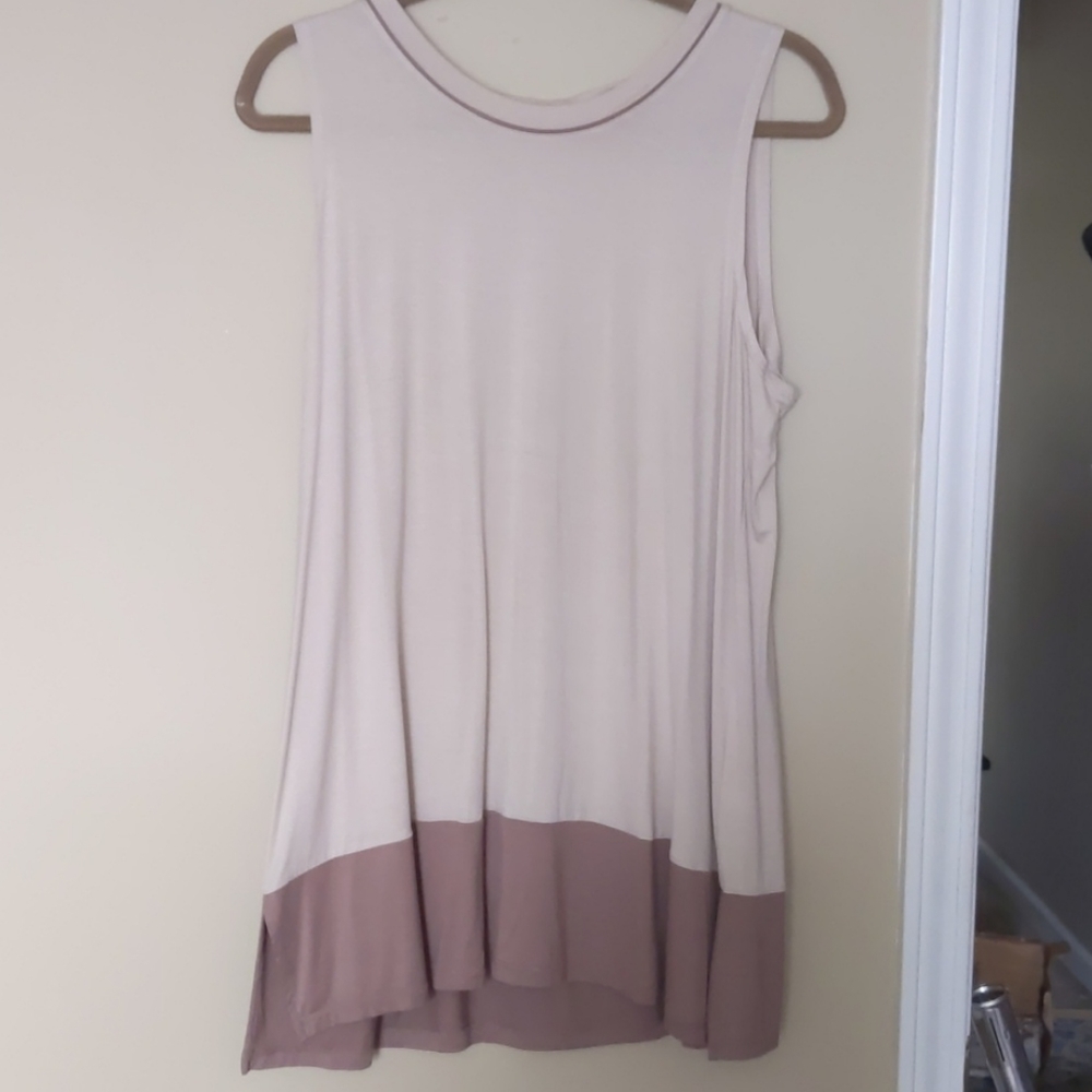 Logo color block tunic